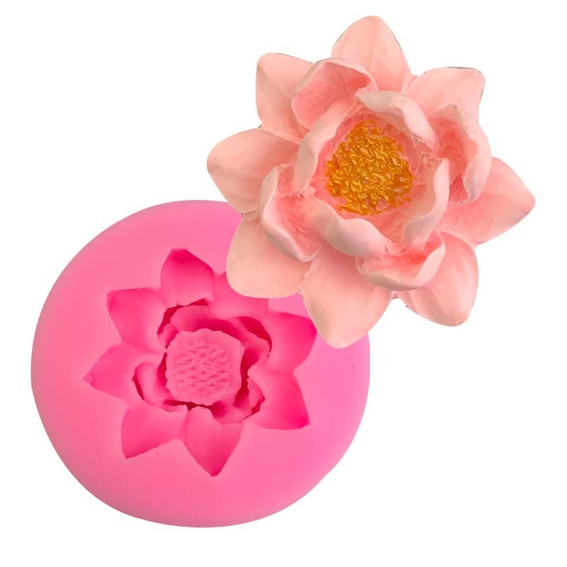Candle Supplies Eu - 3D Lotus Flowers Silicone Mold DIY