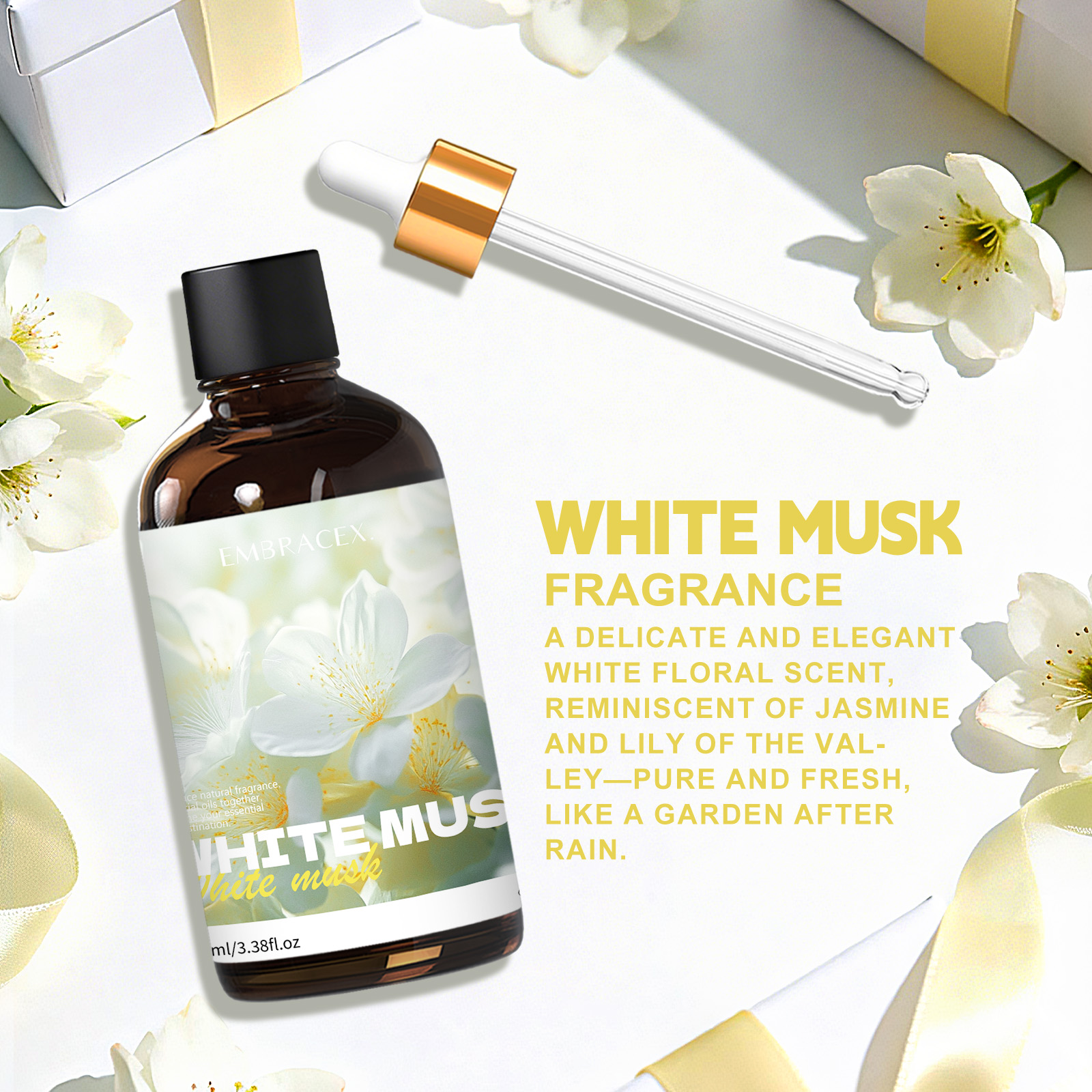 100ml White Musk Natural Plant – обзор и цена Candle Supplies Essential Oils