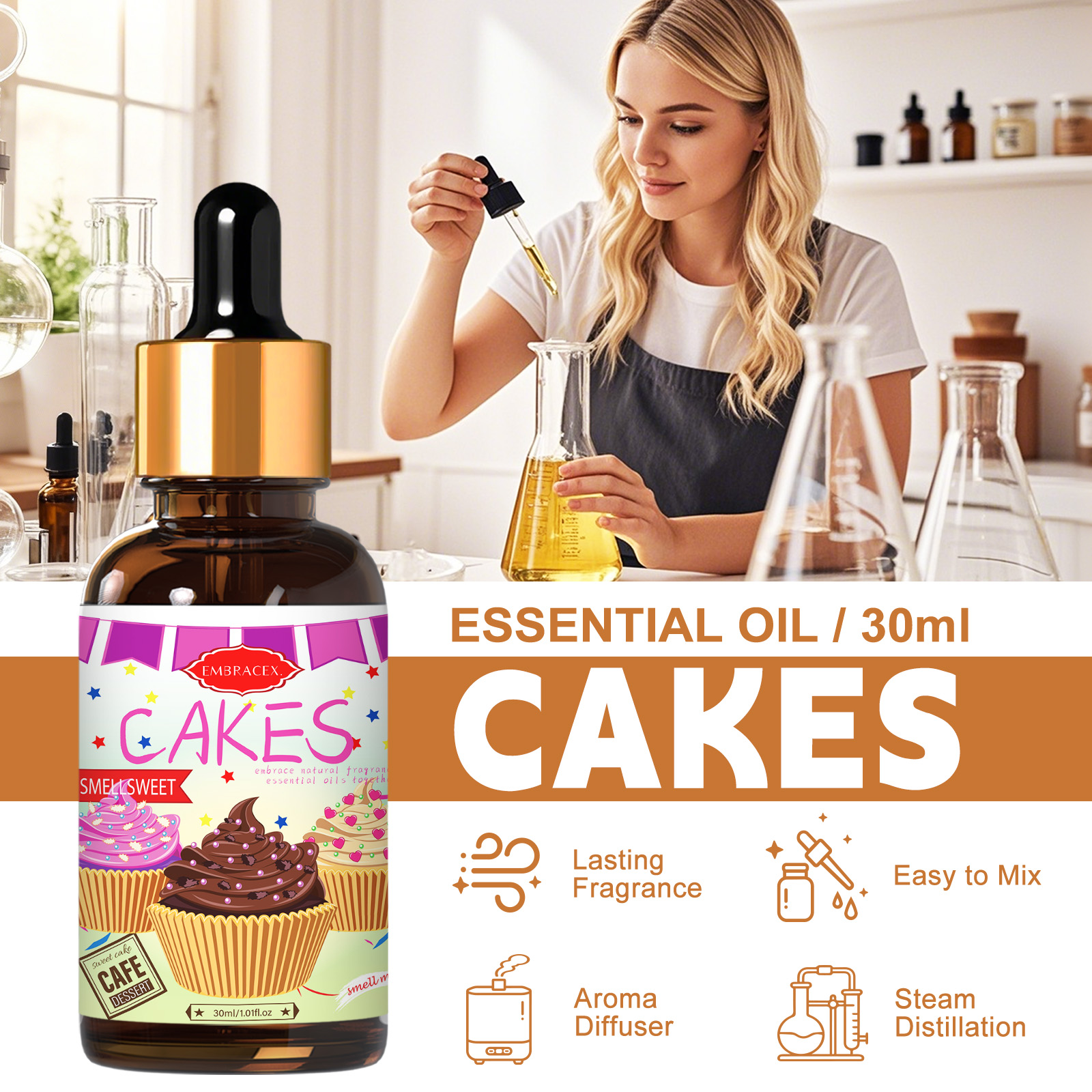 30ml Cakes Essential Oil Car S – обзор и цена Candle Supplies Essential Oils