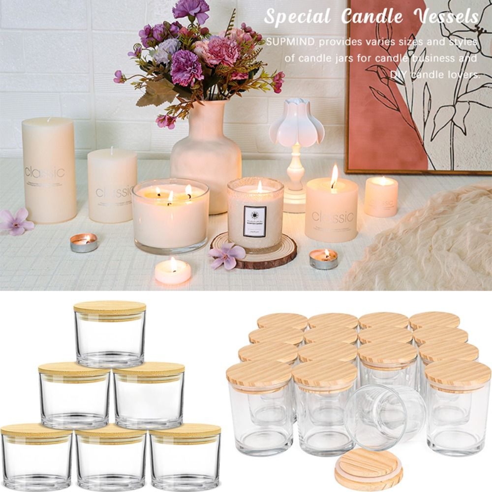 C9 Clear Glass Candle Jars Sma – обзор и цена Candle Supplies Glass Jars
