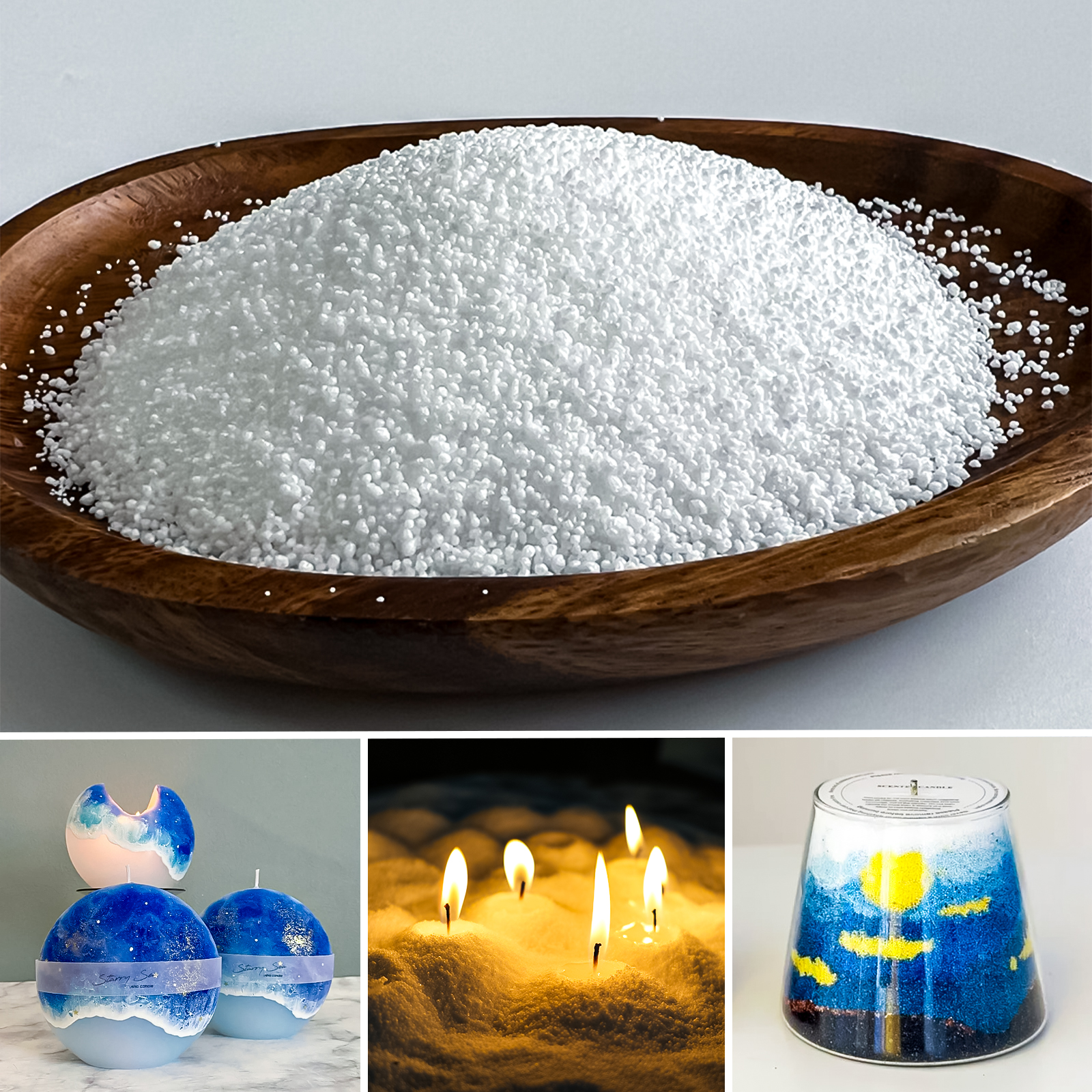 500g-1kg Sand Wax Ice Flower W – обзор и цена Candle Supplies To Make Candles