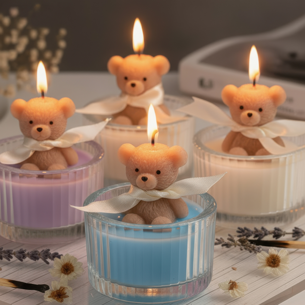 Scented Luxury Teddy Bear Soy  – обзор и цена Candle Supplies Glass Jars