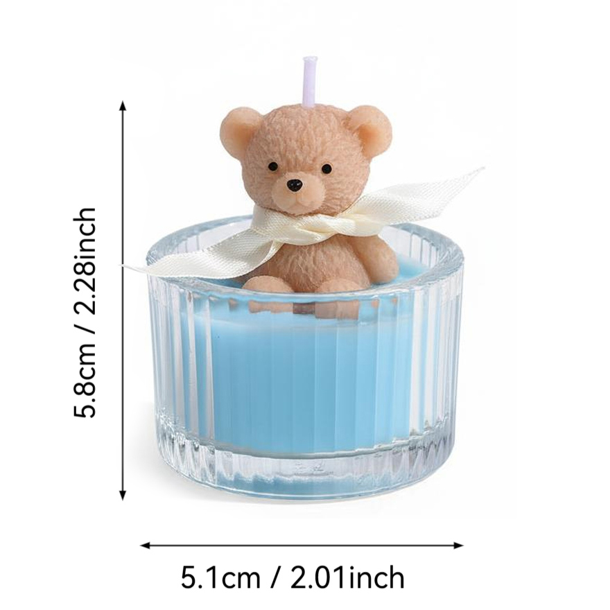Scented Luxury Teddy Bear Soy  – обзор и цена Candle Supplies Glass Jars