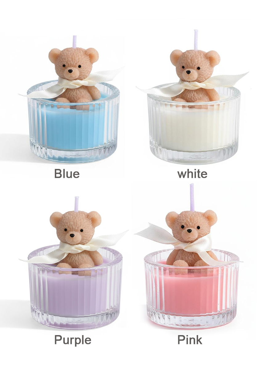 Scented Luxury Teddy Bear Soy  – обзор и цена Candle Supplies Glass Jars