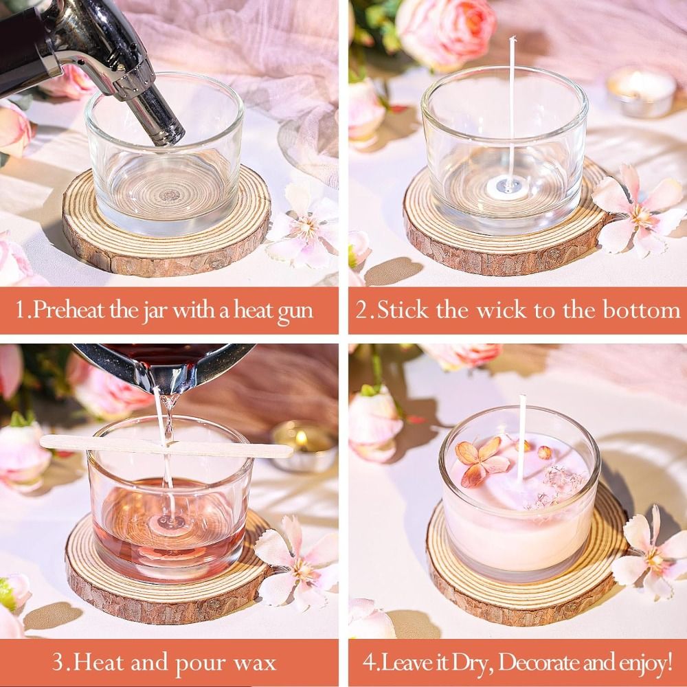 C9 Clear Glass Candle Jars Sma – обзор и цена Candle Supplies Glass Jars