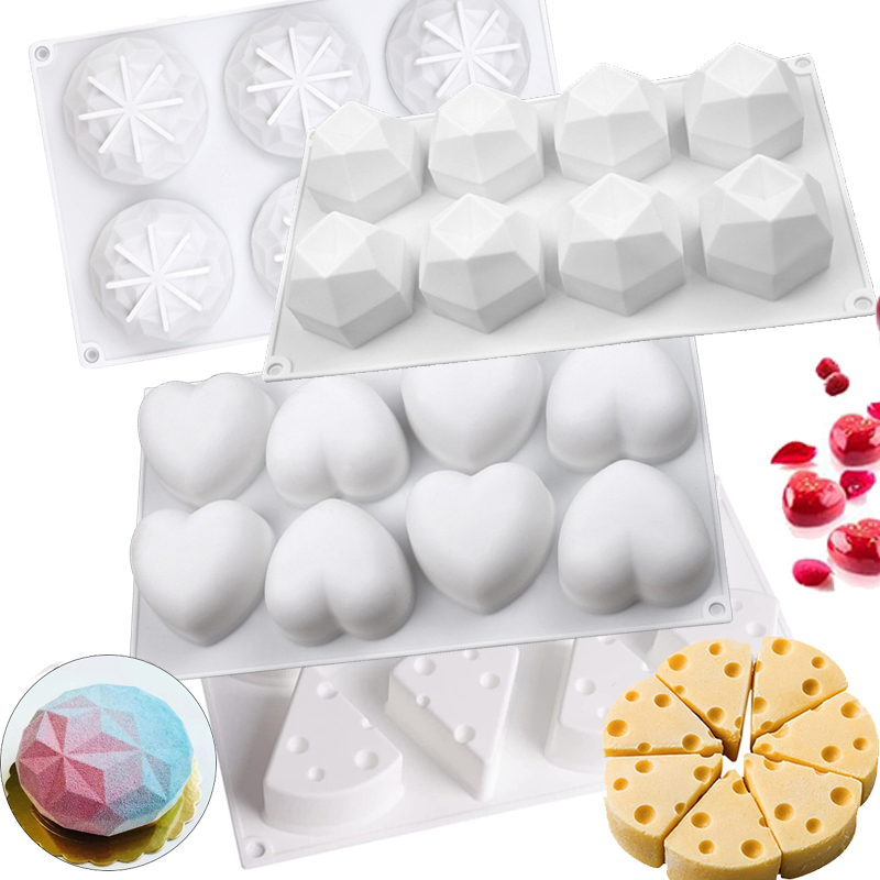 3D Mousse Cake Baking Mold Hea – обзор и цена Candle Supplies Eu