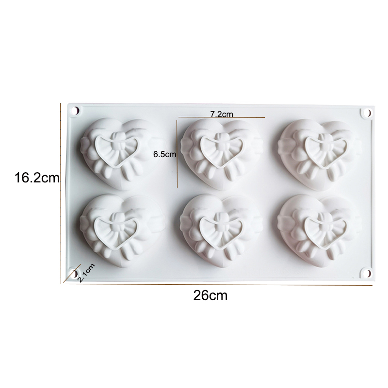 Heart Silicone Mold For Soap M – обзор и цена Candle Supplies Eu