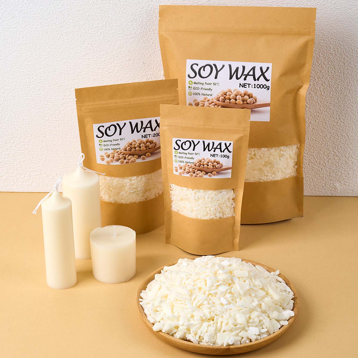 1 Pounds Pure White Soy Wax Fo – обзор и цена Candle Supplies To Make Candles