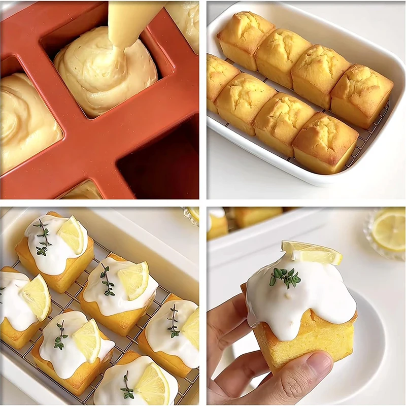 8 Cavity Square Mousse Cake Mo – обзор и цена Candle Supplies Eu