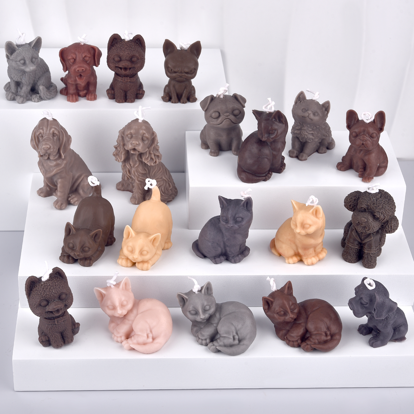 3D Dogs Cats Silicone Mold For – обзор и цена Candle Supplies To Make Candles