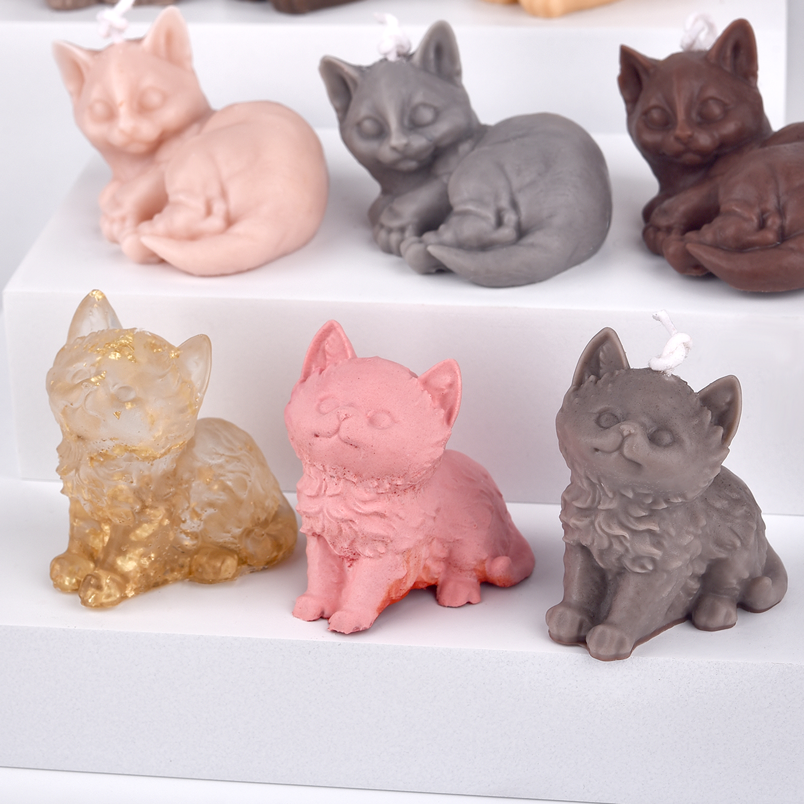 3D Dogs Cats Silicone Mold For – обзор и цена Candle Supplies To Make Candles