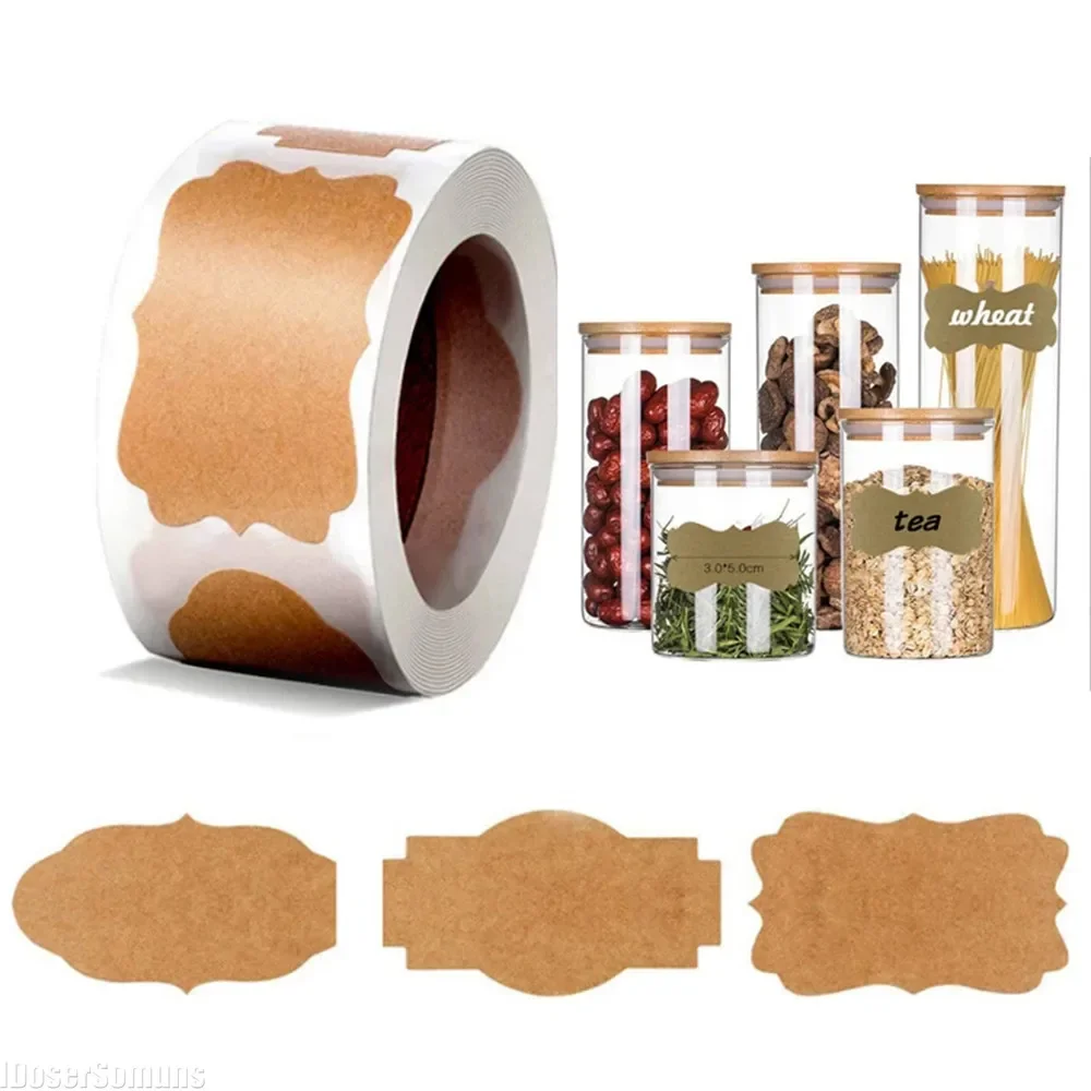 Kraft Stickers Paper Labels Bl – обзор и цена Candle Supplies Glass Jars