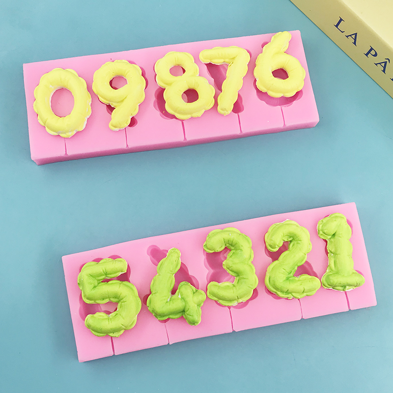 Arabic numeral silicone mold D – обзор и цена Candle Supplies Eu