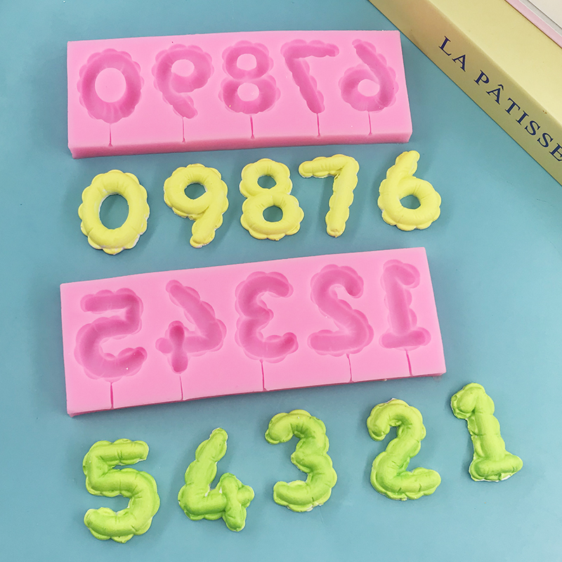 Arabic numeral silicone mold D – обзор и цена Candle Supplies Eu
