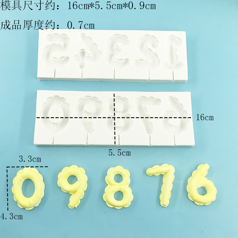 Arabic numeral silicone mold D – обзор и цена Candle Supplies Eu