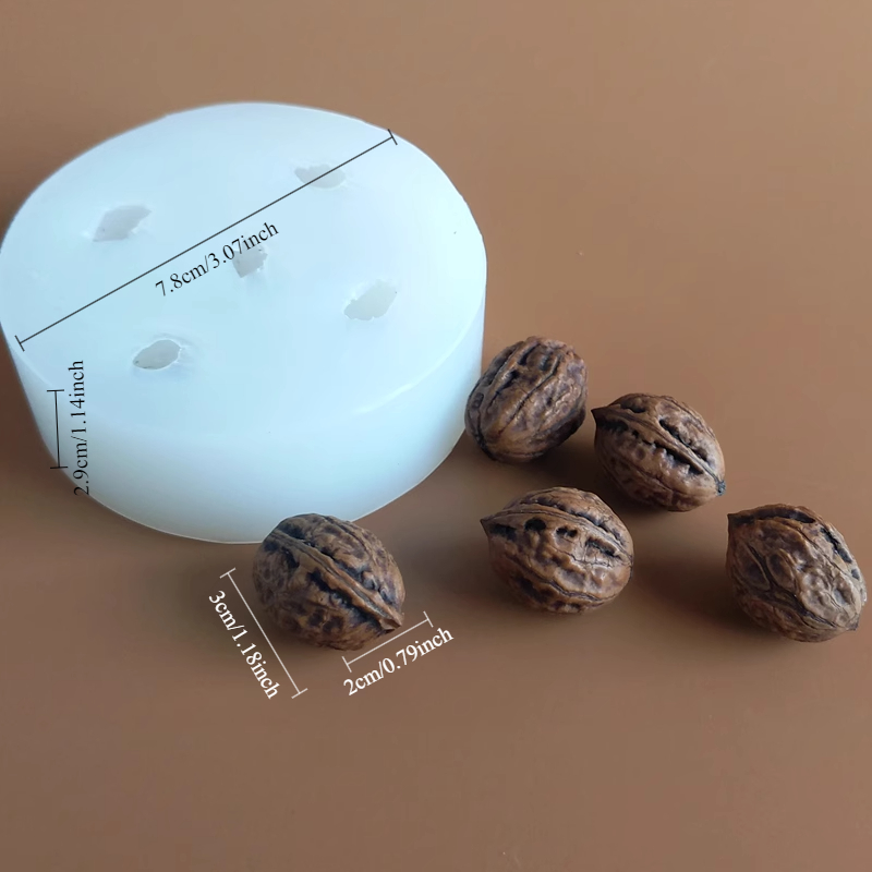 3d Small Walnut Silicone Molds – обзор и цена Candle Supplies Eu