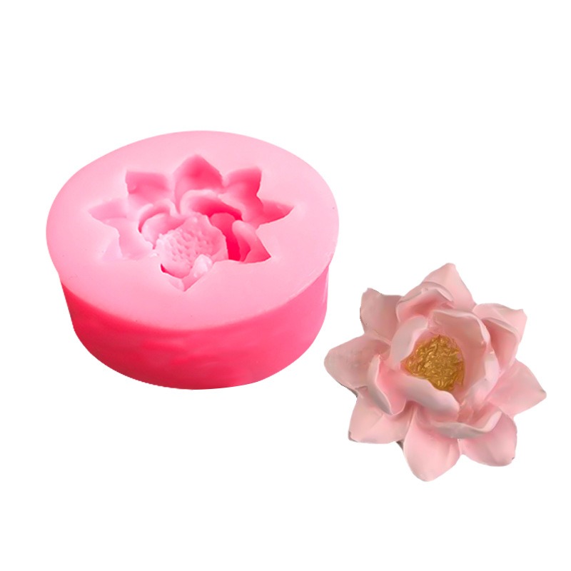 3D Lotus Flowers Silicone Mold – обзор и цена Candle Supplies Eu