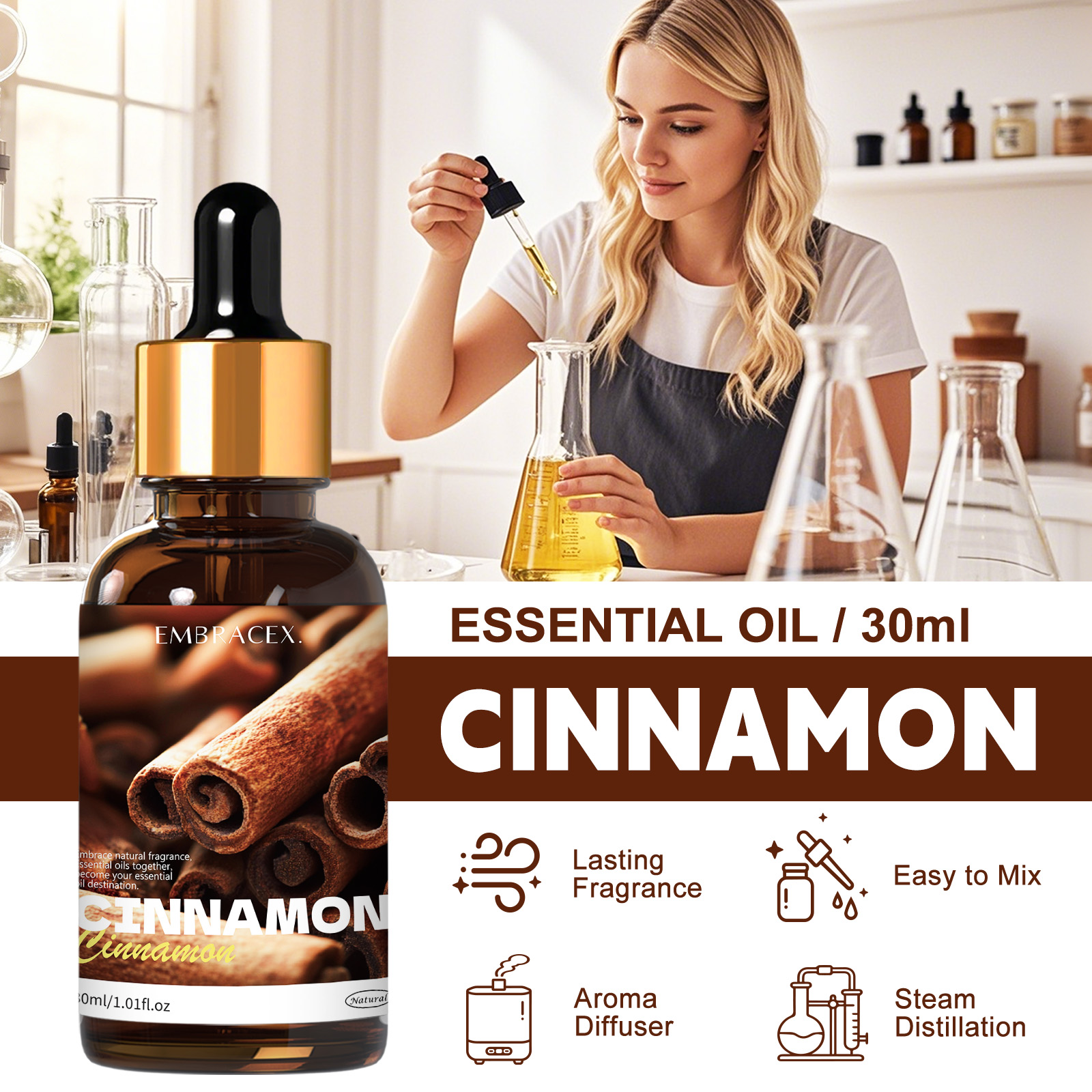 30ml Cinnamon Plant Essential  – обзор и цена Candle Supplies Essential Oils
