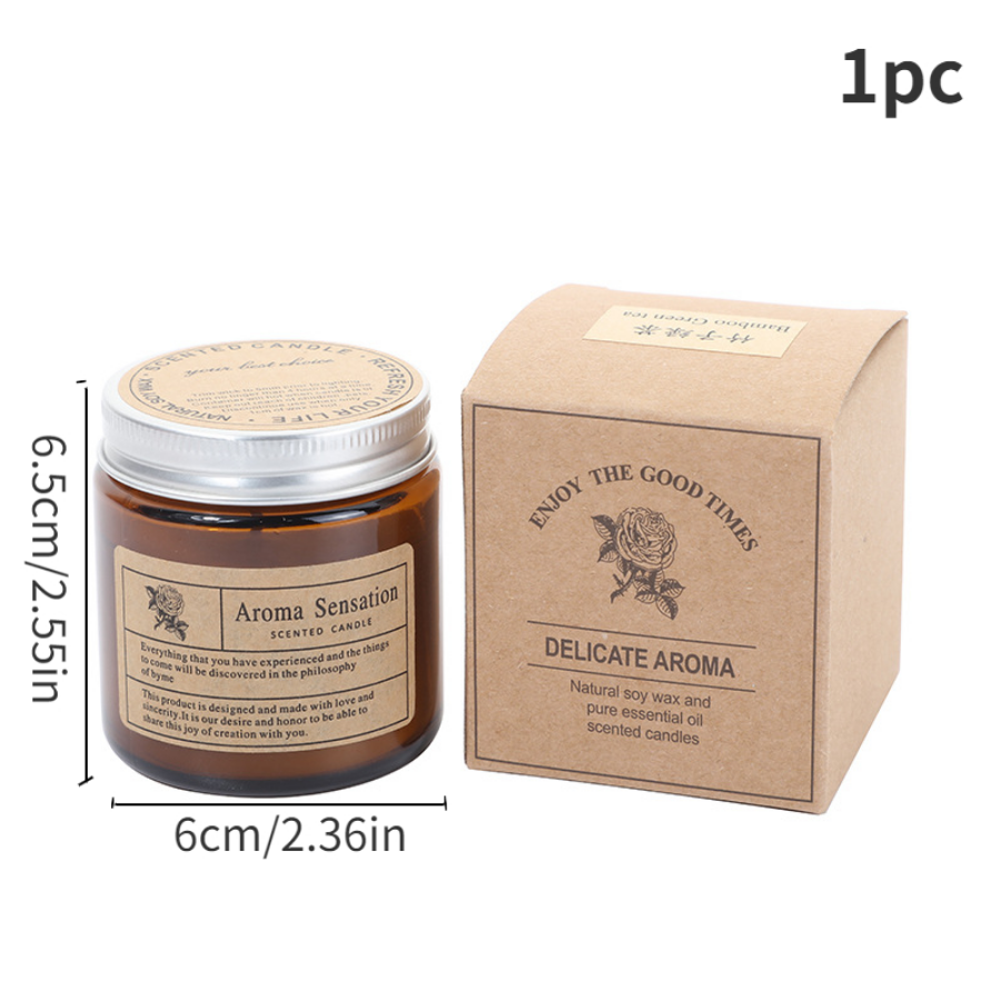 1pc Brown Glass Cup Aromathera – обзор и цена Candle Supplies Glass Jars