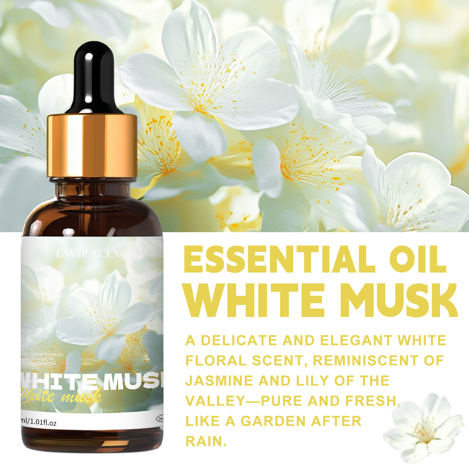 30ml White Musk Essential Oil  – обзор и цена Candle Supplies Essential Oils