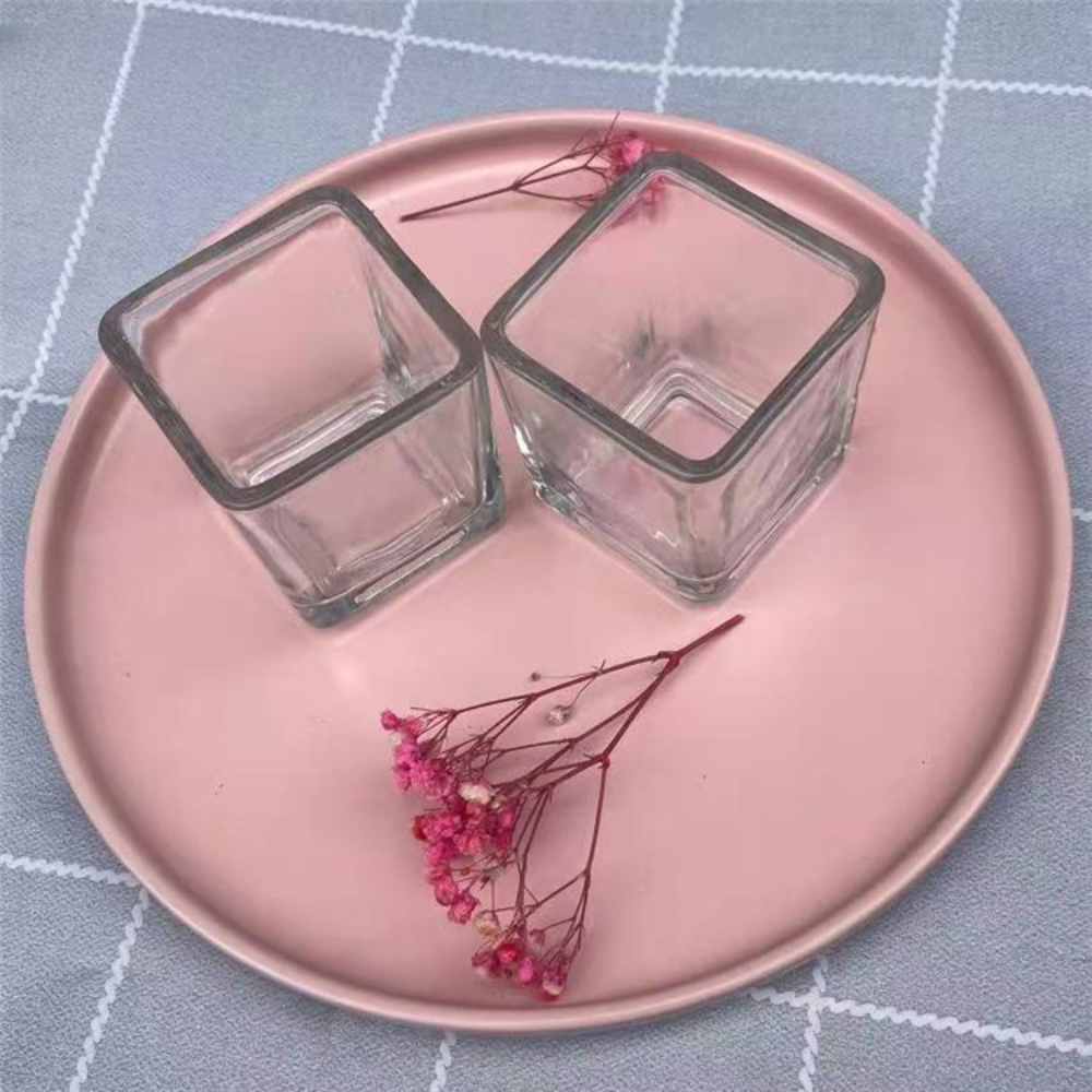 Geometry Square Candlestick In – обзор и цена Candle Supplies Glass Jars