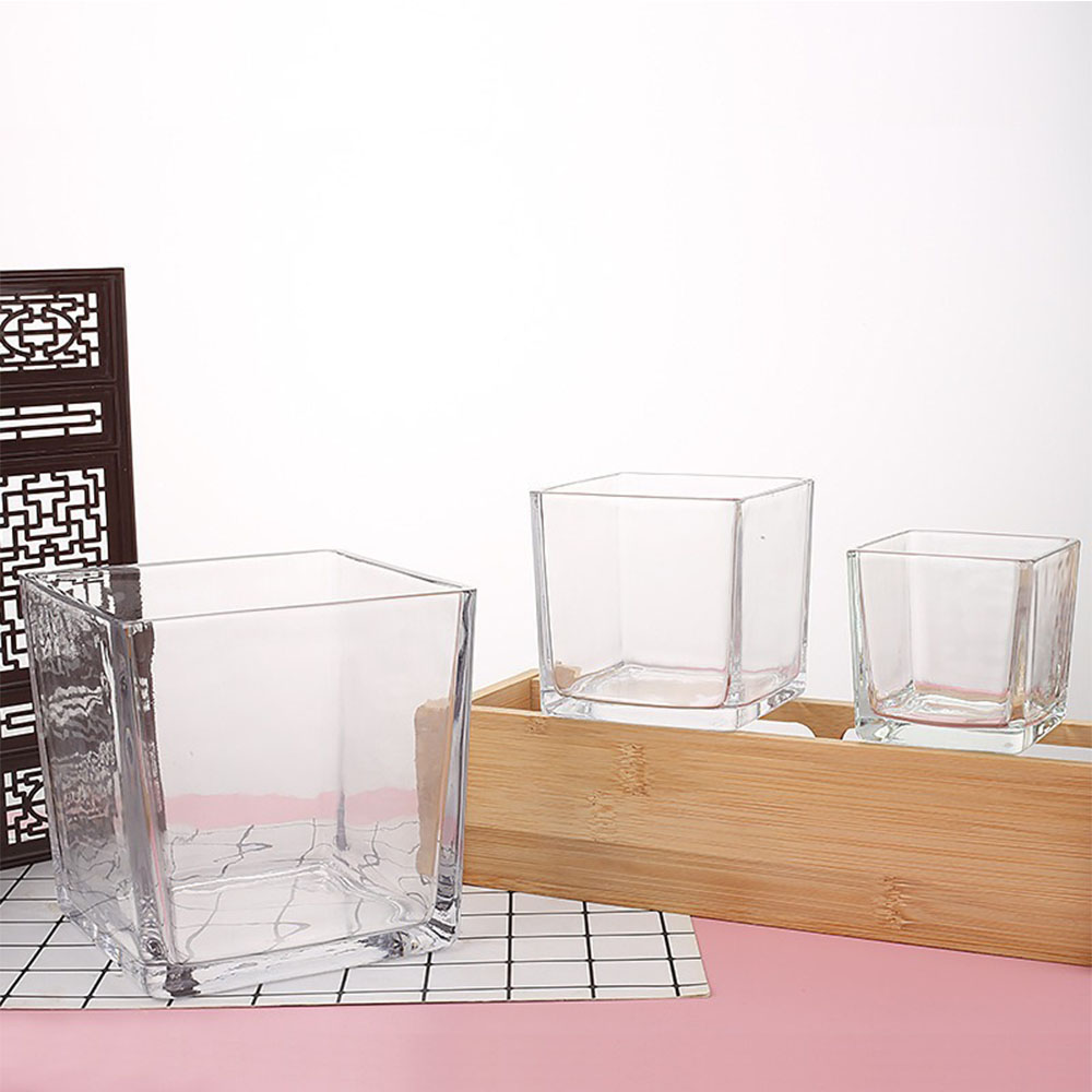 Geometry Square Candlestick In – обзор и цена Candle Supplies Glass Jars